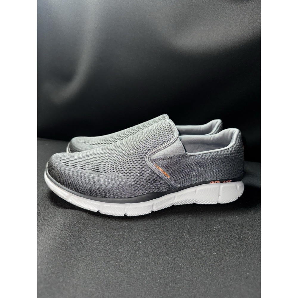 Skechers Equalizer Dual Lite Slip On Shoes Gray Memory Foam Men's Size 11.5